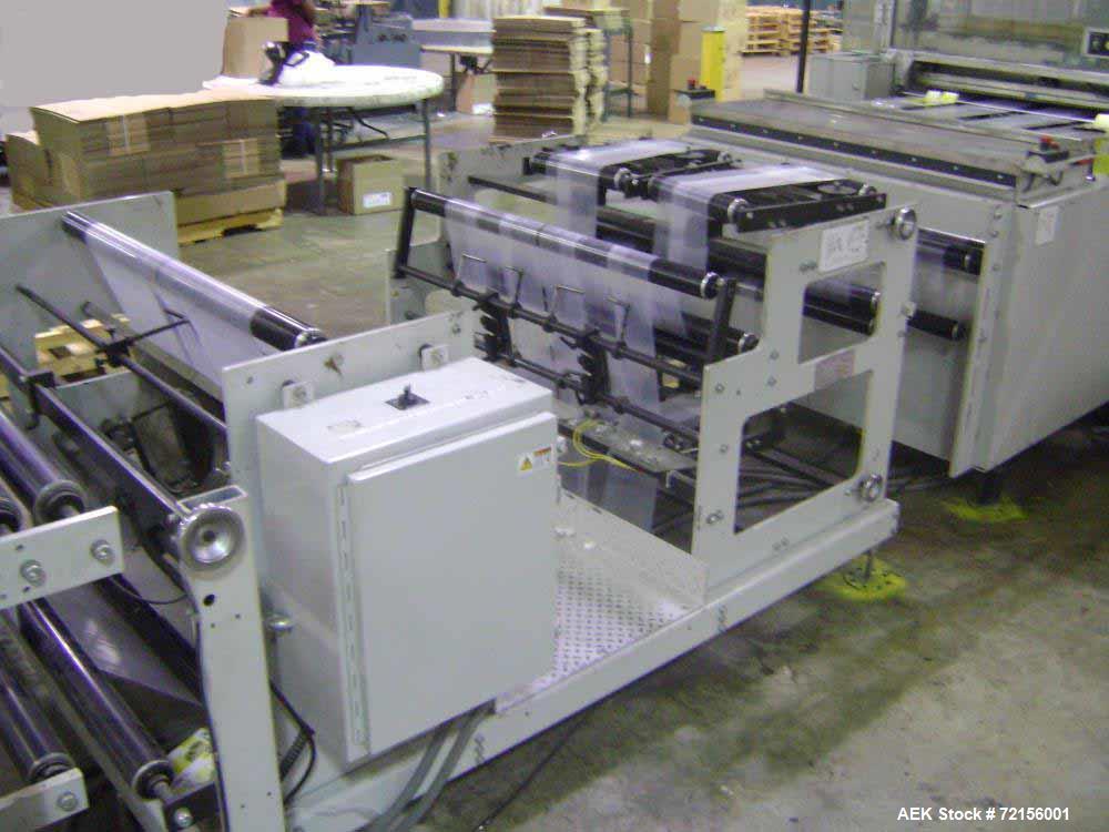 Used- Hudson Sharpe 40” Servo Sideweld Polybag Machine