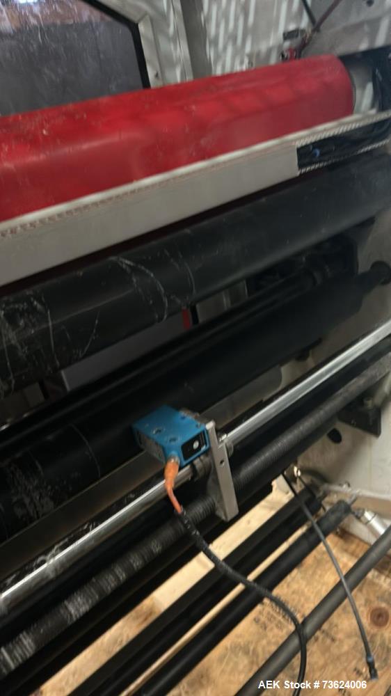 Used Wenzhou RZJD-G350J Paper Bag Making Machine with Window Unit, Hot Melt Glue & Valco Melton System