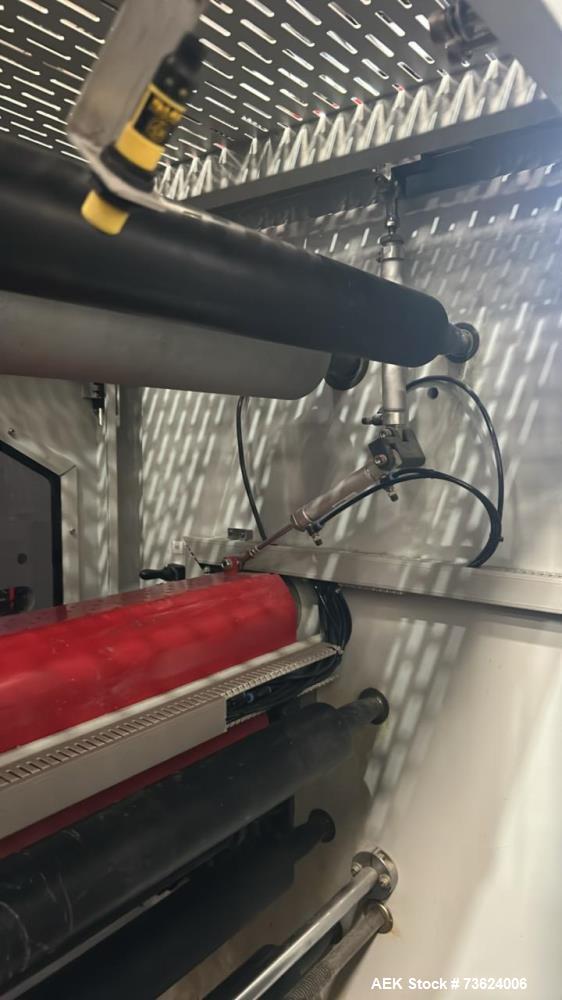 Used Wenzhou RZJD-G350J Paper Bag Making Machine with Window Unit, Hot Melt Glue & Valco Melton System