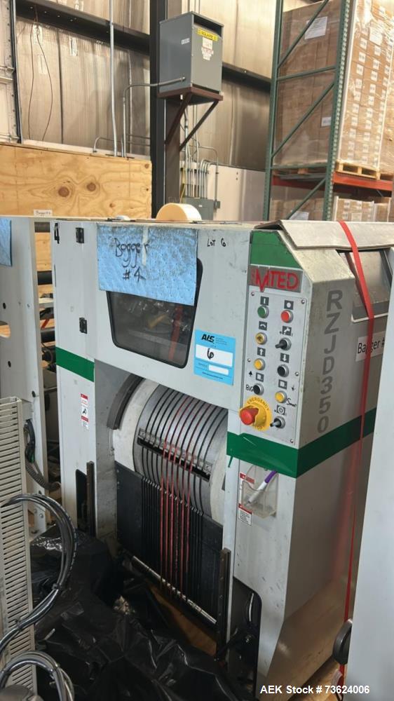 Used Wenzhou RZJD-G350J Paper Bag Making Machine with Window Unit, Hot Melt Glue & Valco Melton System