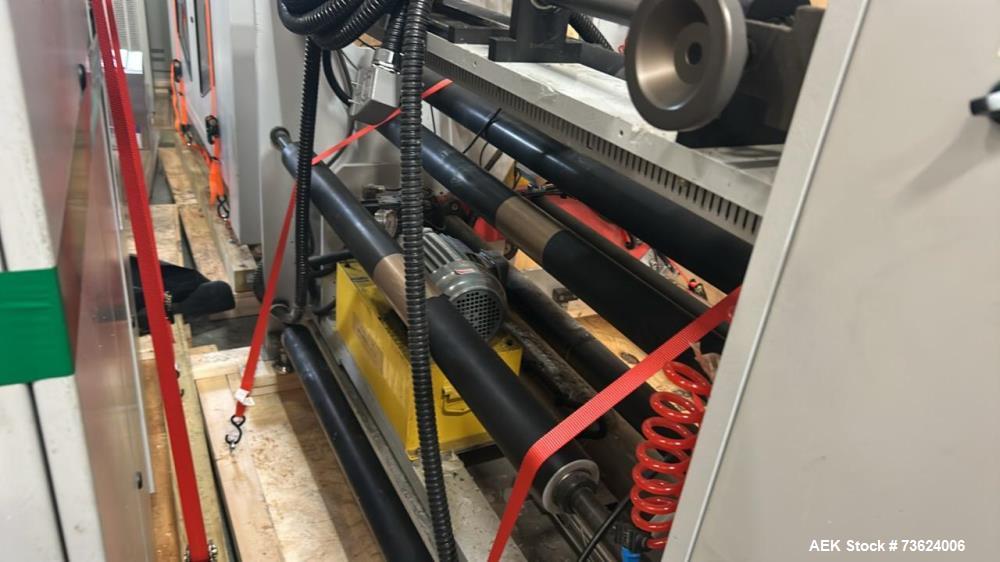 Used Wenzhou RZJD-G350J Paper Bag Making Machine with Window Unit, Hot Melt Glue & Valco Melton System