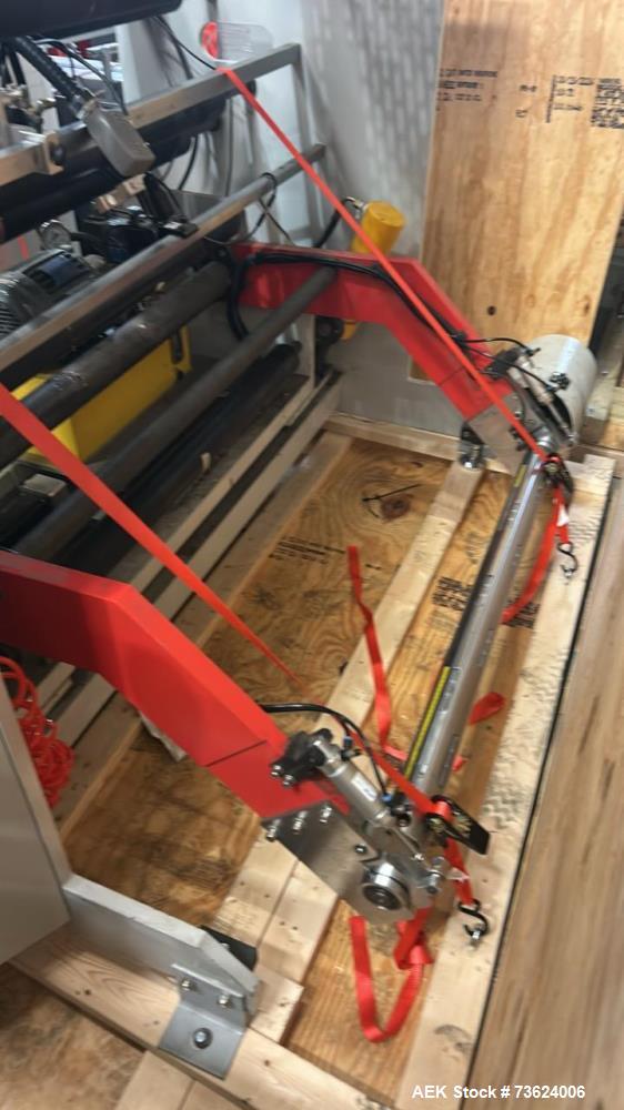 Used Wenzhou RZJD-G350J Paper Bag Making Machine with Window Unit, Hot Melt Glue & Valco Melton System