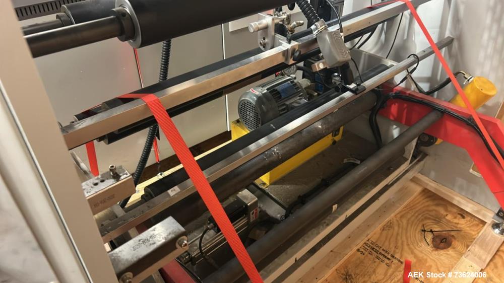 Used Wenzhou RZJD-G350J Paper Bag Making Machine with Window Unit, Hot Melt Glue & Valco Melton System