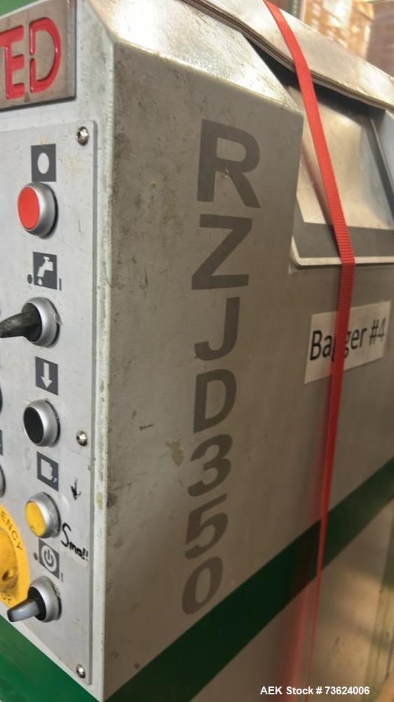 Used Wenzhou RZJD-G350J Paper Bag Making Machine with Window Unit, Hot Melt Glue & Valco Melton System