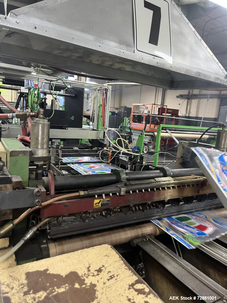 Used Ro-An Polystar 9000 Wicketer Bag Machine; Servo Powered; Sideweld Flat Bags; Draw lengths of: 6", 9", 12"; Material thickness: 3 mil; 50/60 H2 3 Phase with plant ground 45 AMP Service; 10 HP Tur...