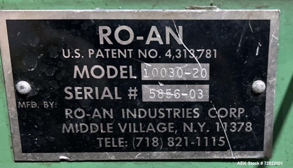 Used- RO-An, Model Webmaster 10030-20, 30" Right Hand Roan Wicketer