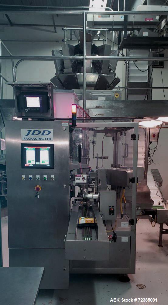 Used JDD Model JRPM-8812 Stand Up Pouch Machine with 10 Head Scale