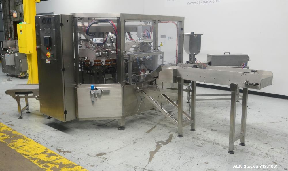 Used- AB Tech Preformed Pouch Packager with Liquid Filler