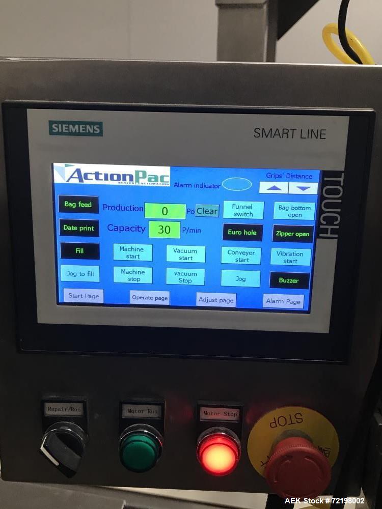 Used ActionPac "Auto-Poucher" Premade Pouch Packager System