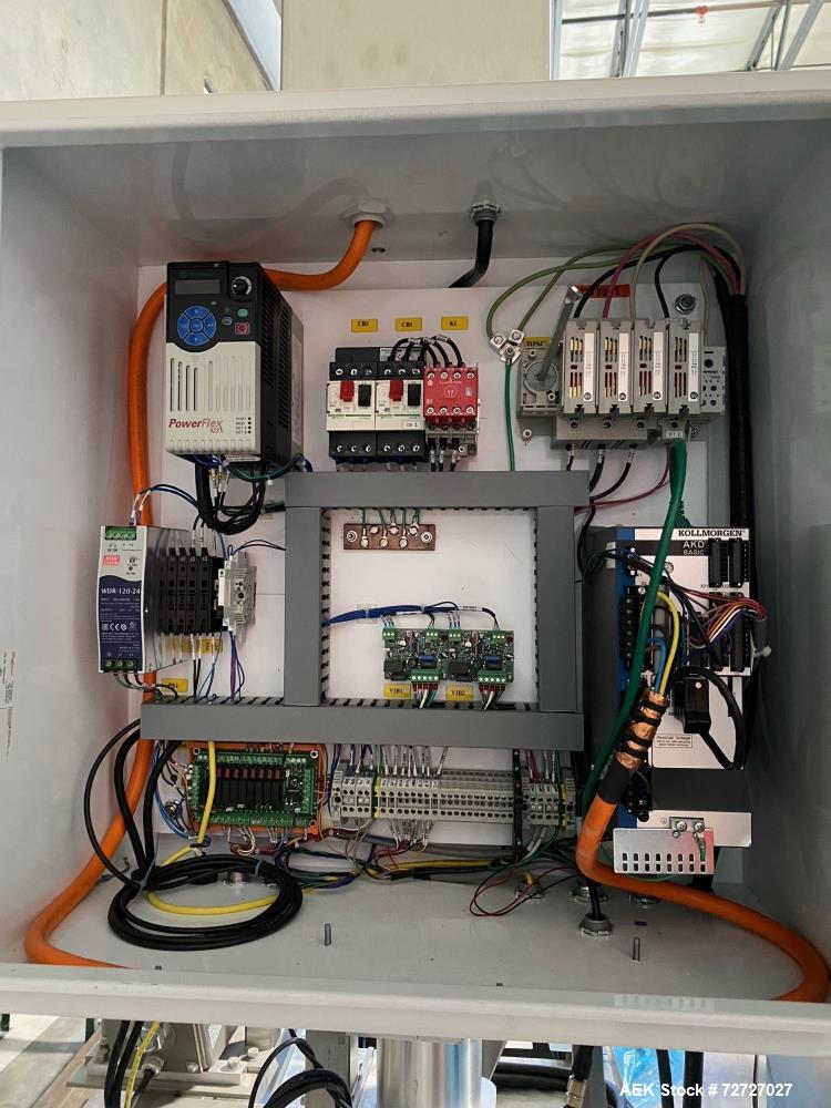 Used All Fill B100PM Premade Pouch Machine with SV600 auger filler and secondary vibratory feeder. Accepts bag sizes 4" to 12" Wide x 5" to 16", Scale is capable up to 3 pounds fill. System consists ...