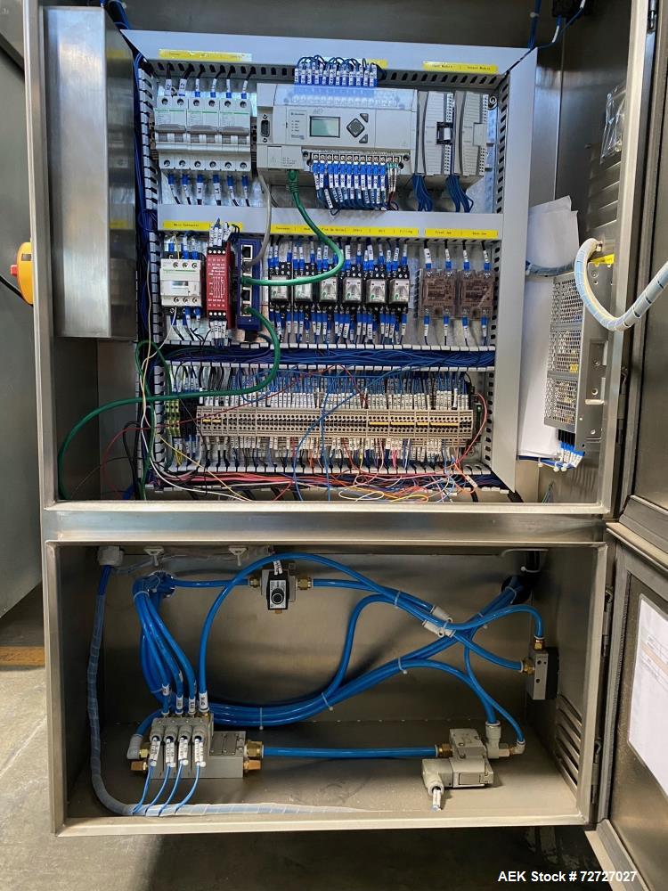 Used All Fill B100PM Premade Pouch Machine with SV600 auger filler and secondary vibratory feeder. Accepts bag sizes 4" to 12" Wide x 5" to 16", Scale is capable up to 3 pounds fill. System consists ...