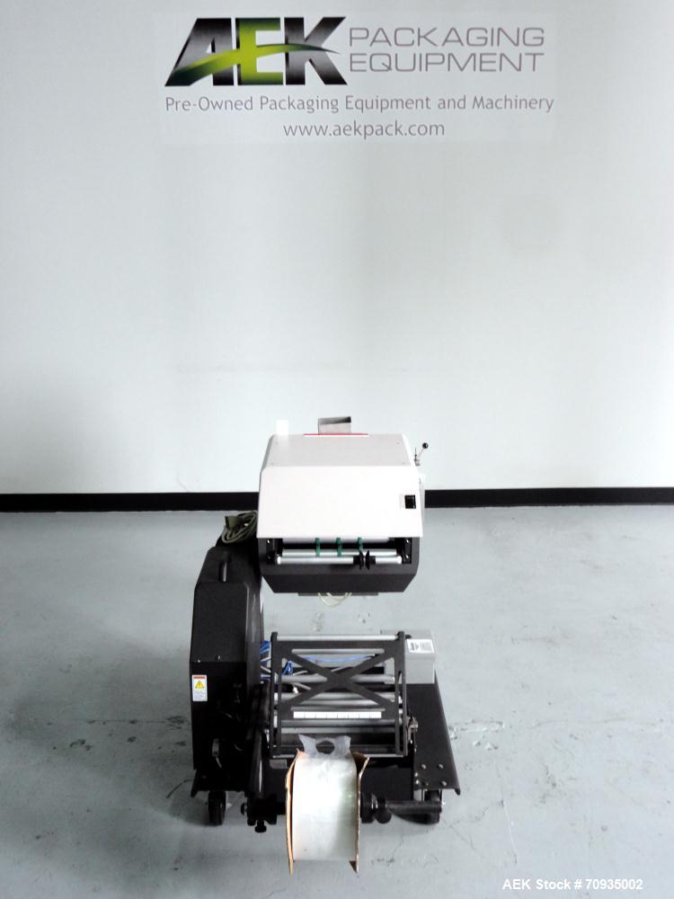 Used Automated Packaging Systems Autobag Model AB 180 Bagger. Capable of up to 80 bags per minute. Has bag size range of 2" to 11" Wide X 3" to 22" Long,  bag thickness of 1.0 to 4.0 mil, and Pass-th...