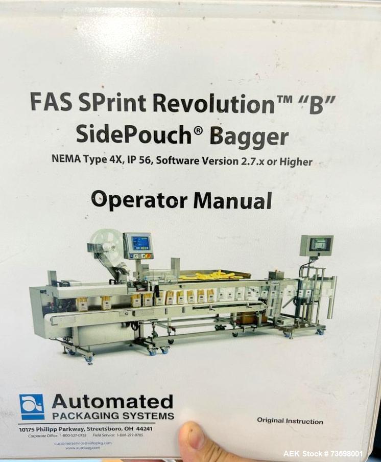 Automated Packaging Systems Sprint Revolution Bagger – Stainless Steel, Used