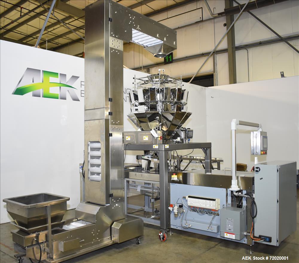 Used Bodolay P60 Horizontal Pre-Made Pouch Packager with Scale Filler