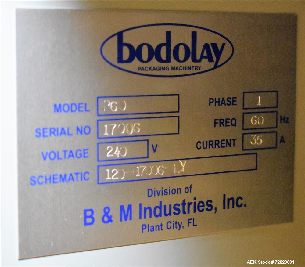 Used Bodolay P60 Horizontal Pre-Made Pouch Packager with Scale Filler