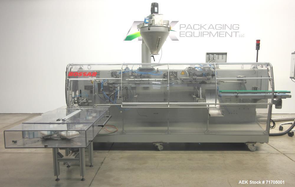 Used Bossar BMS-2.0/FLT-2PMP Simplex Duplex Horizontal Form Fill Seal Machine