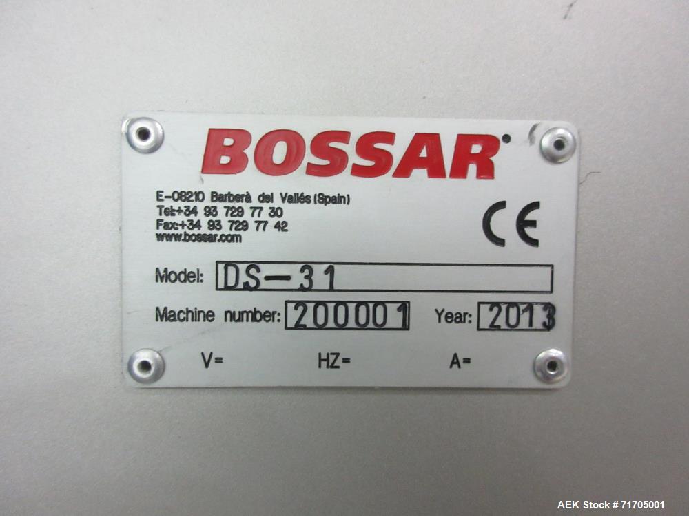 Used Bossar BMS-2.0/FLT-2PMP Simplex Duplex Horizontal Form Fill Seal Machine