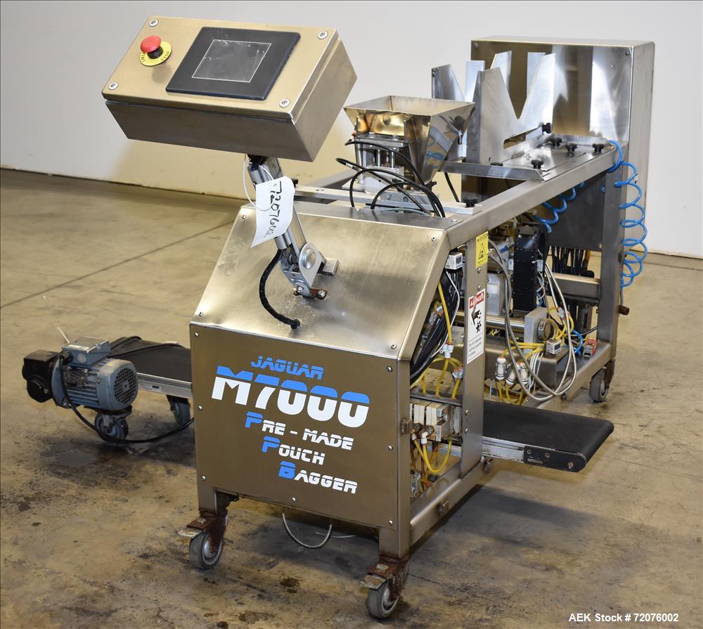 Used Jaguar  Model M7000 Semi Automatic Pre-Made Pouch Packager, Model M7000