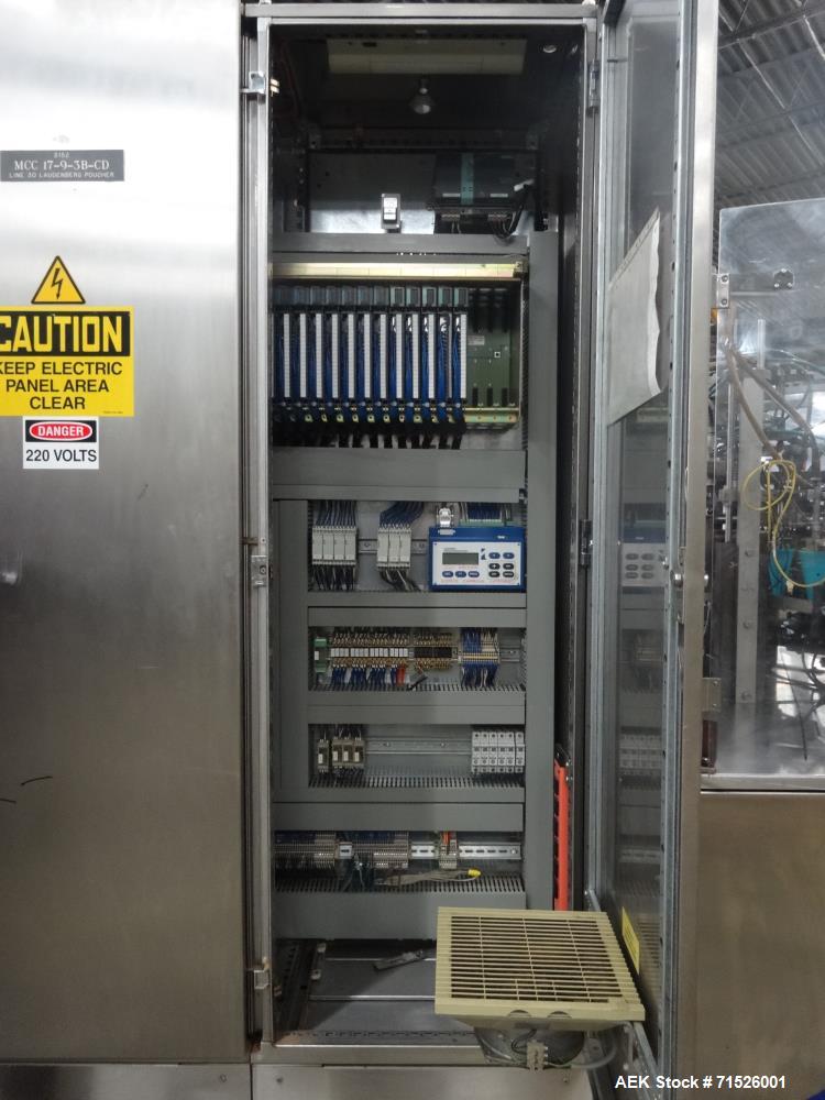 Used Laudenberg Model PMP20 Duplex Pre-Made Pouch Packager, Model FBM20.