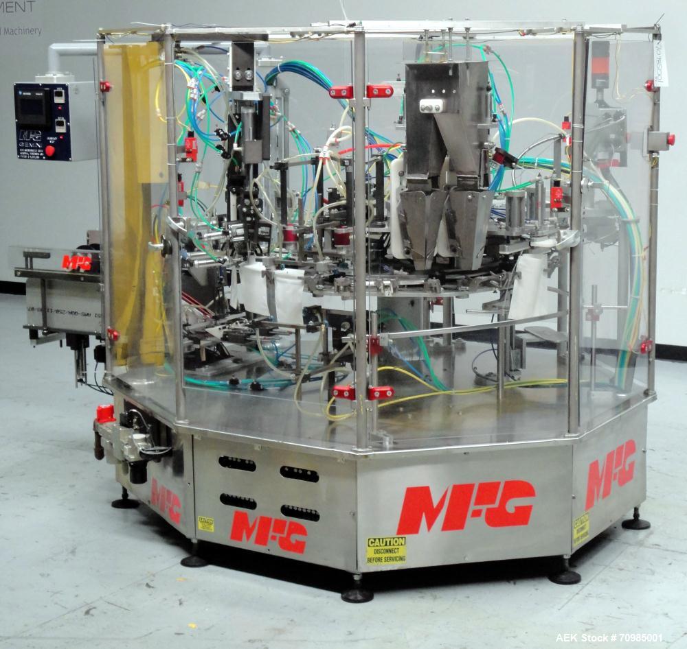 Used MFG Inc Model Gemini Preformed Pouch Packaging Machine