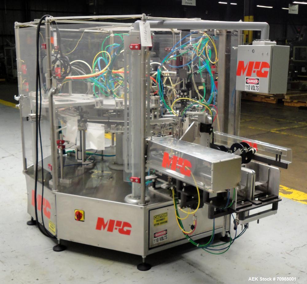 Used MFG Inc Model Gemini Preformed Pouch Packaging Machine