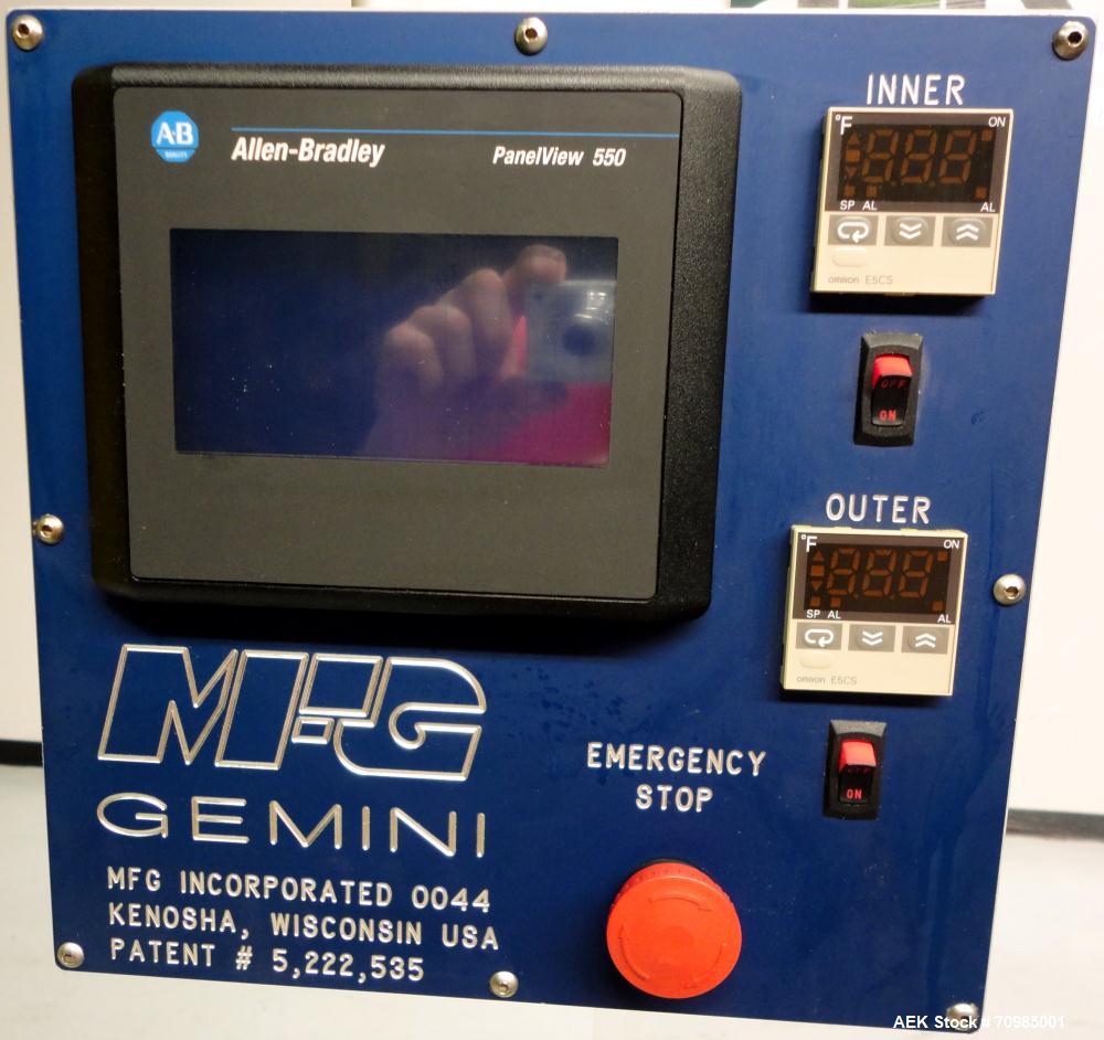 Used MFG Inc Model Gemini Preformed Pouch Packaging Machine