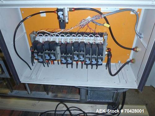 Used Jaguar Model 3000 Automatic Wicketed Bag Sealer. Capable of speeds up to 40 bags per minute. Handles gusseeted, ziplock, resealable and multi-sided bags.All stainless steel. 1/60/110V