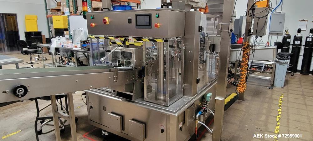 Used-Ohlson Model ROFS-1012-SS Automatic Rotary Preformed Pouch Machine