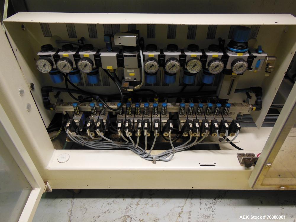 Used Optima Model LBV3 Pre-Formed Wicketed Bag Opener and Sealer