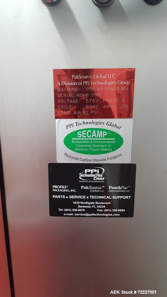 Used PSG Lee RP126-DZ-WD Liquid Pre-Made Pouch Packager