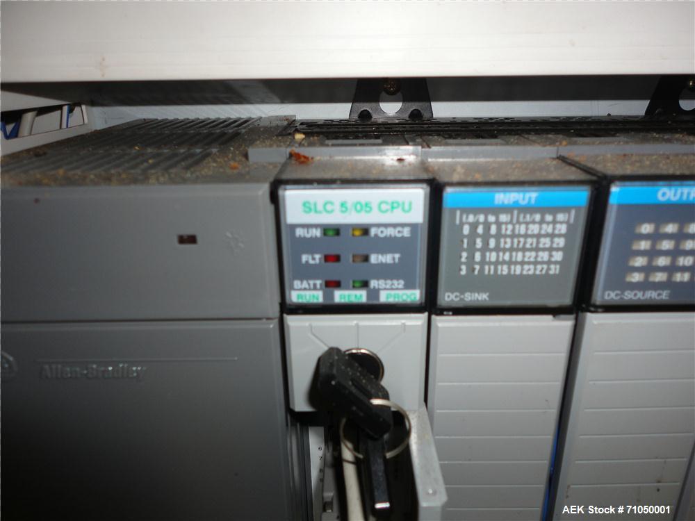 Used PSG Lee Model RP-8BT-Z Premade Pouch Filler/Sealer. Designed for pouches with gusset stand-up bottom, and with zipper seal. Pouch size range: 3.9" - 9.4" pouch width, maximum 13.8" pouch height....