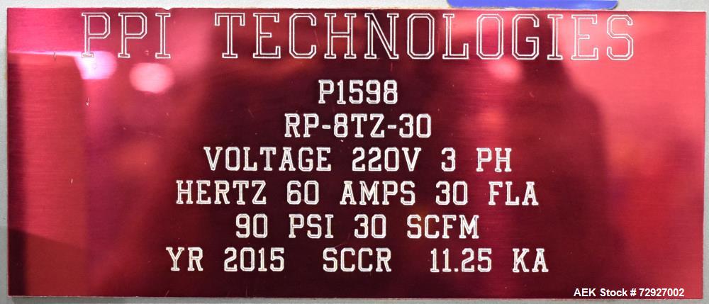 Gebraucht - PSG Lee Modell RP-8TZ-30 Rotary Fill & Seal vorgefertigter Beutelverpacker mit Schneckenfüller. Die Maschine ist...