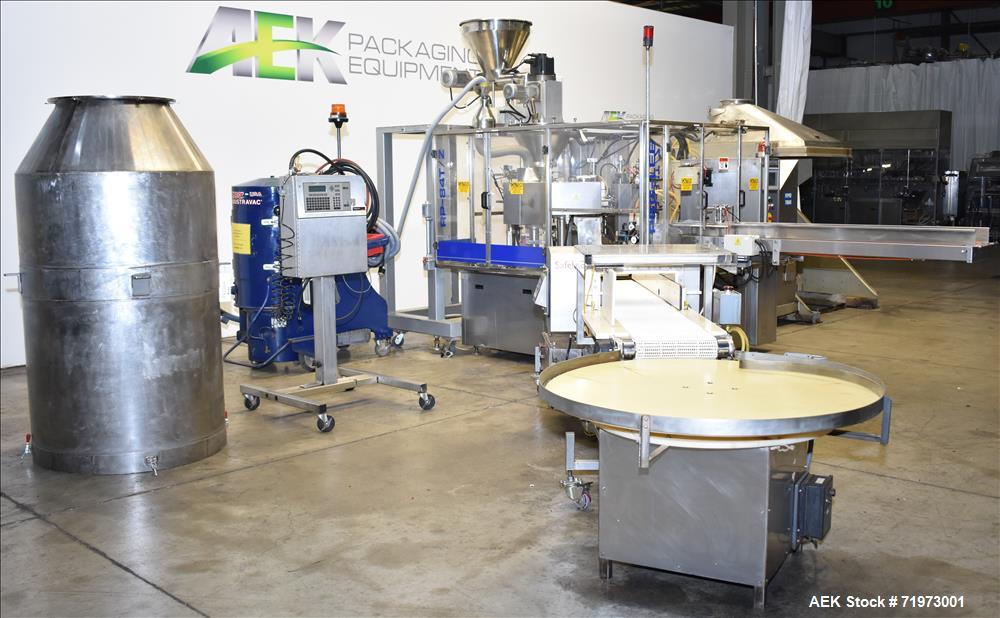 Used PSG Lee Horizontal Pre-Made Pouch Packager with Powder Auger Filler