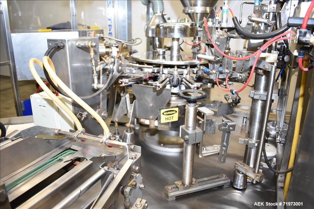 Used PSG Lee Horizontal Pre-Made Pouch Packager with Powder Auger Filler