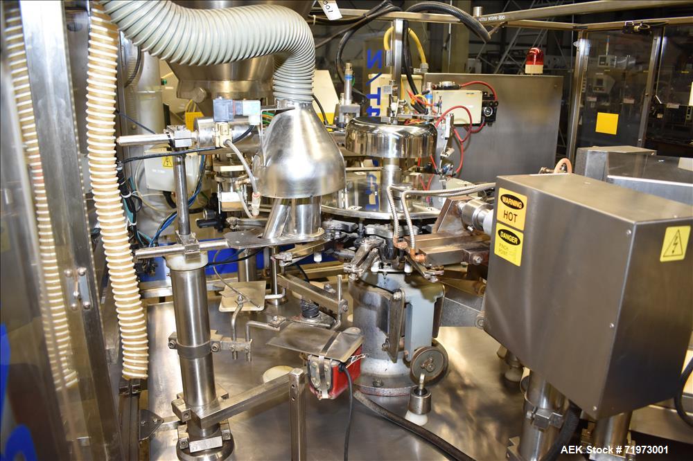 Used PSG Lee Horizontal Pre-Made Pouch Packager with Powder Auger Filler