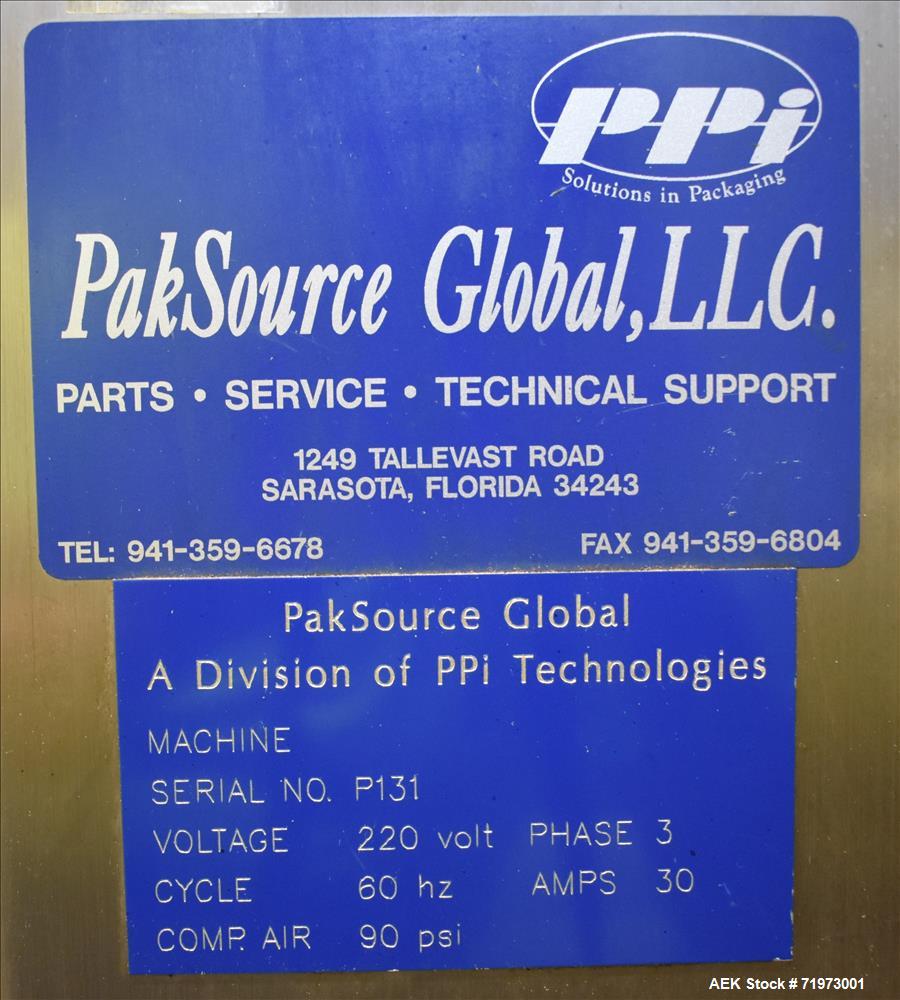 Used PSG Lee Horizontal Pre-Made Pouch Packager with Powder Auger Filler
