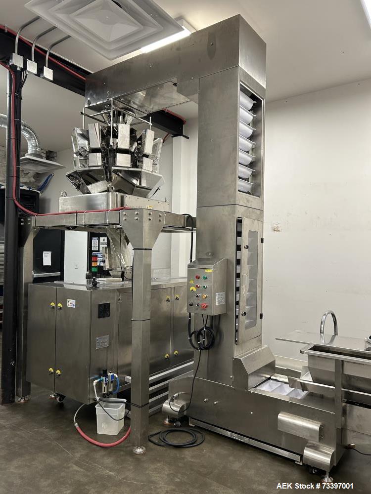 Used Plan-It Packaging Systems Vertical Form, Fill, and Seal Machine – Model Neptune EcoBagger 2100