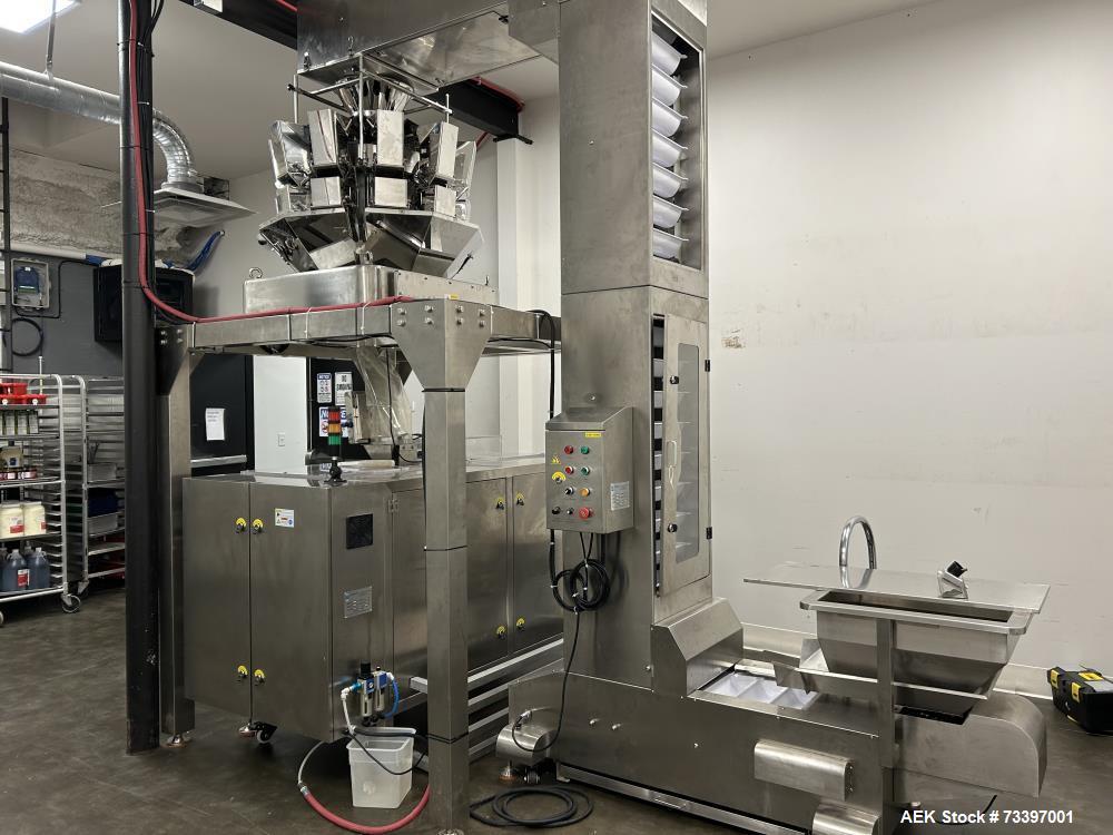 Used Plan-It Packaging Systems Vertical Form, Fill, and Seal Machine – Model Neptune EcoBagger 2100