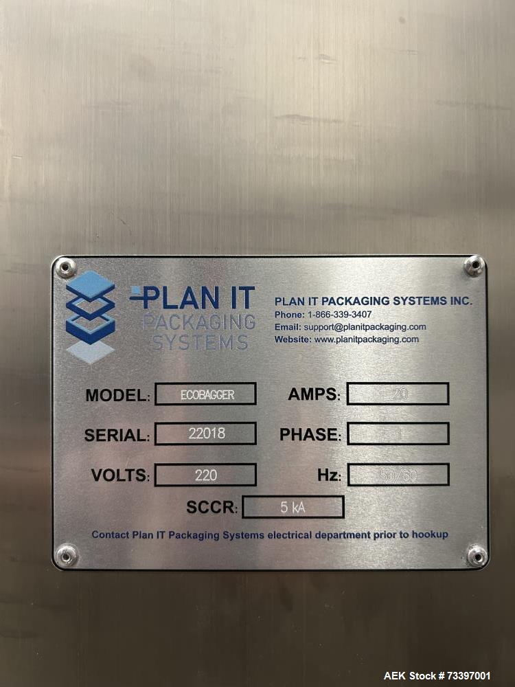 Used Plan-It Packaging Systems Vertical Form, Fill, and Seal Machine – Model Neptune EcoBagger 2100