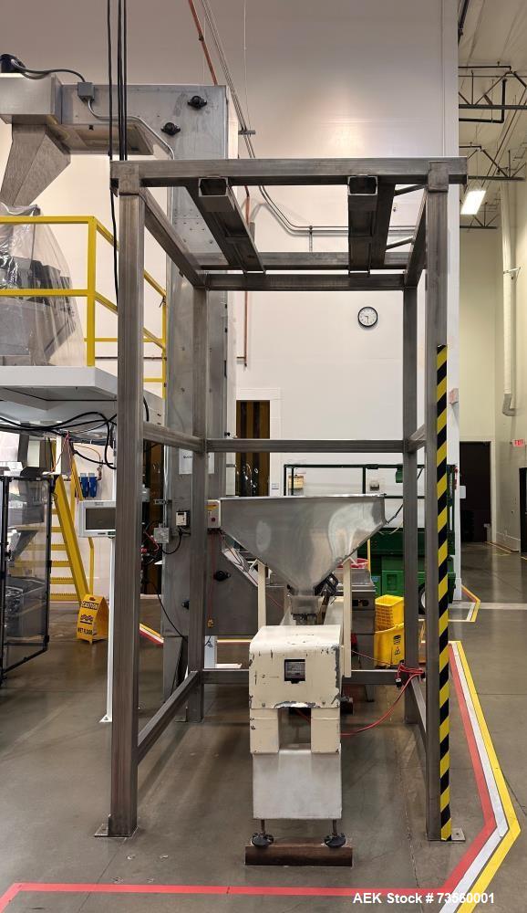 Used Roberts IMFS1500 Preformed Pouch Packager with Ishida 12-Head Scale & Elevator | 50 Pouches/Min | Allen Bradley Controls | Grain Packaging Line