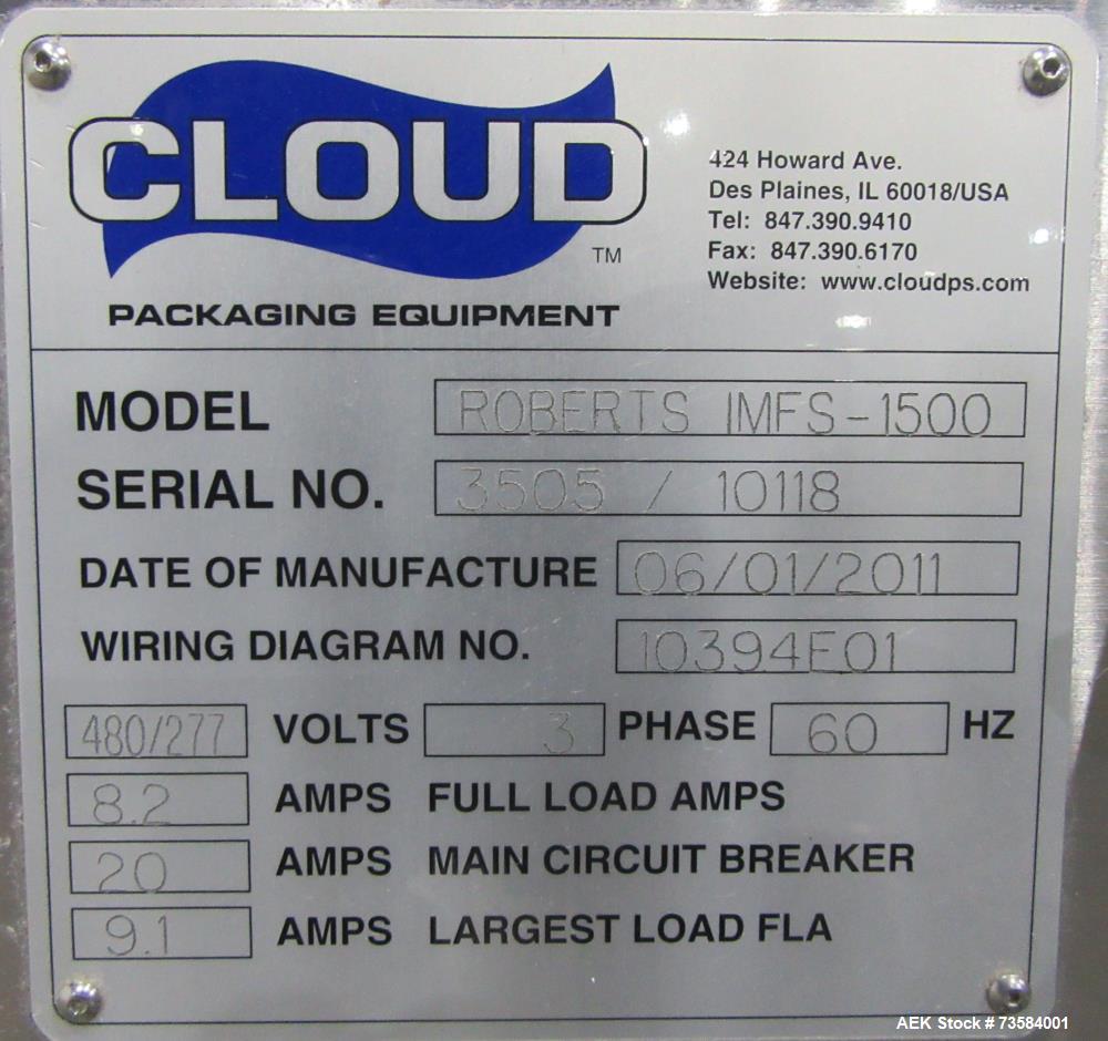 Roberts IMFS1500 Preformed Pouch Packaging Machine – 50 Pouches/Min