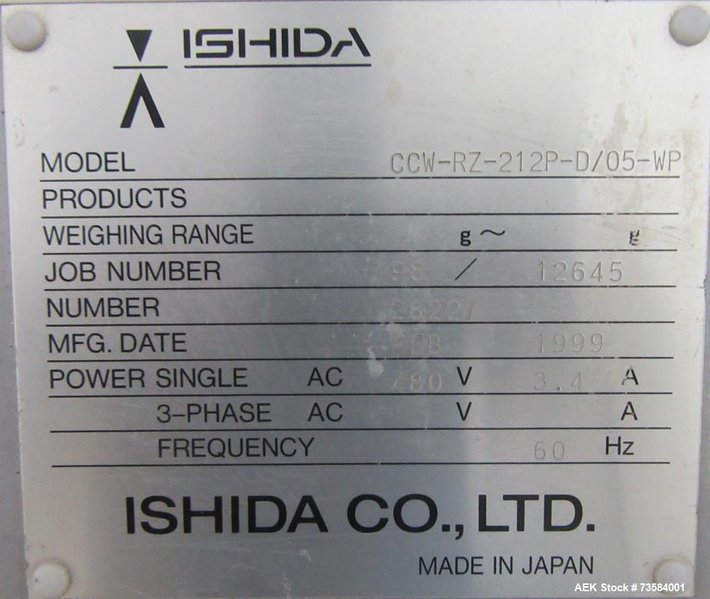 Preowned Roberts IMFS1500 Automated Pouch Filling System with Ishida Scale