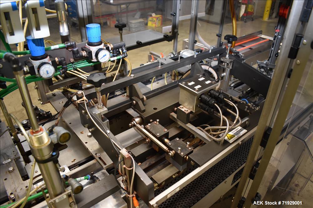 Used Roberts Model IMP-1500 Horizontal Pre Form Pouch Machine. Capable of speeds up to 50 pouches per minute (depending on application, bag size and product fill). Bag size range: 4" - 12" or 100mm -...