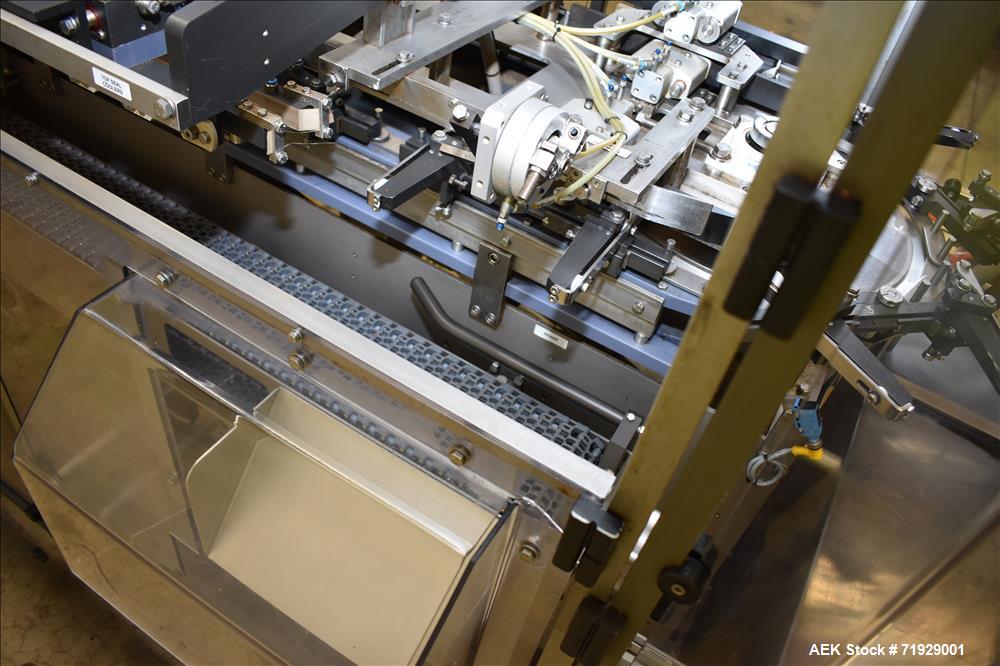 Used Roberts Model IMP-1500 Horizontal Pre Form Pouch Machine. Capable of speeds up to 50 pouches per minute (depending on application, bag size and product fill). Bag size range: 4" - 12" or 100mm -...