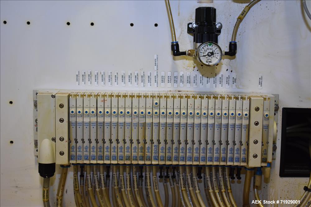 Used Roberts Model IMP-1500 Horizontal Pre Form Pouch Machine. Capable of speeds up to 50 pouches per minute (depending on application, bag size and product fill). Bag size range: 4" - 12" or 100mm -...