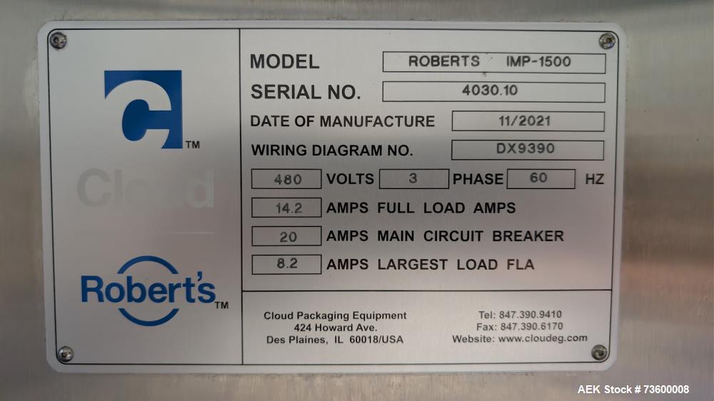 Roberts Cloud IMP-1500 Automatic Pouch Packager – 10–50 PPM with Ishida CCW-RS-214W