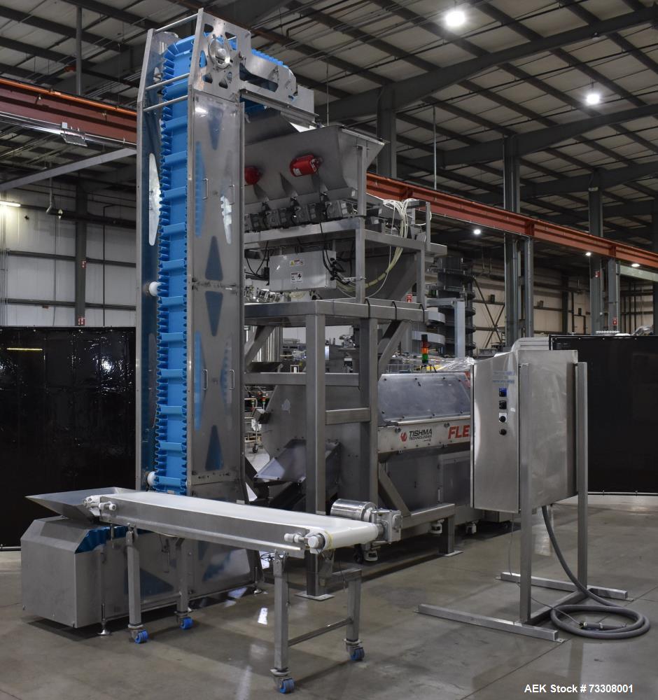 Tishma Model Flex 7 (ROO-100) Premade Pouch Filler and Sealer W/ Weigh Right PMB4 L linear scale