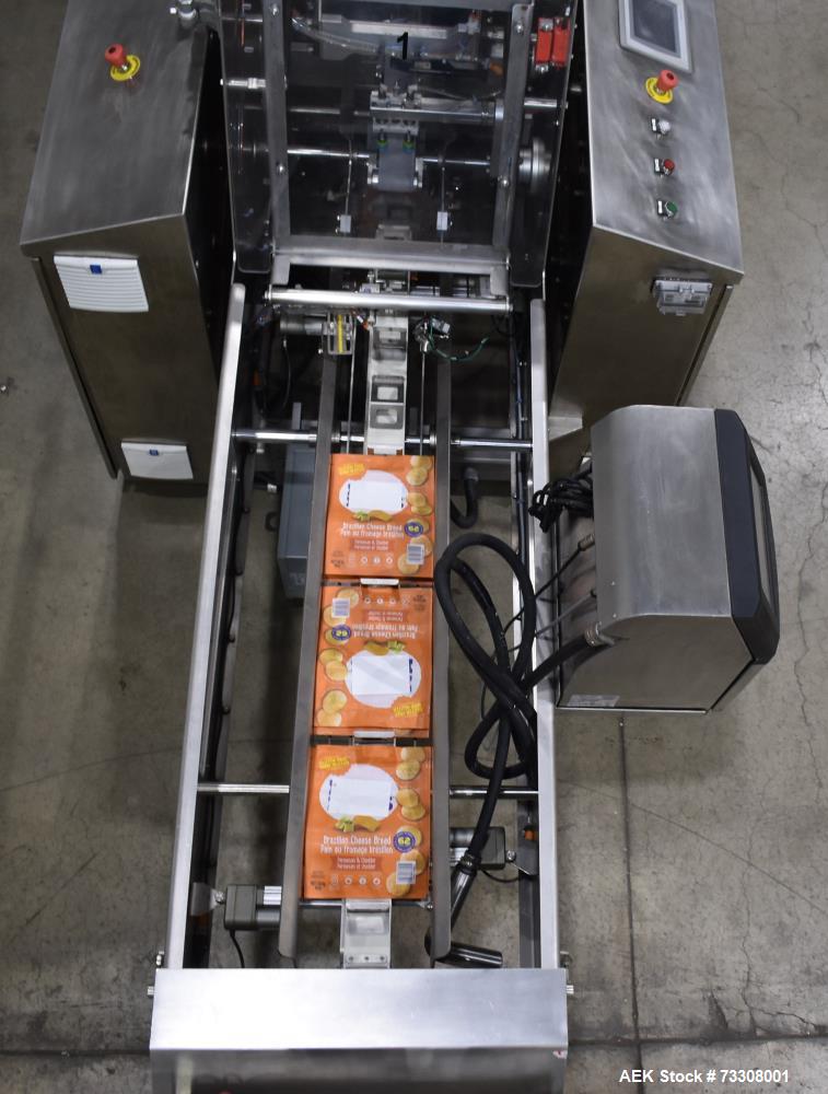 Tishma Model Flex 7 (ROO-100) Premade Pouch Filler and Sealer W/ Weigh Right PMB4 L linear scale