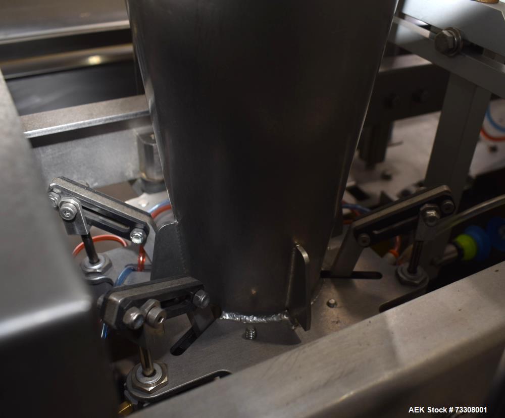 Tishma Model Flex 7 (ROO-100) Premade Pouch Filler and Sealer W/ Weigh Right PMB4 L linear scale