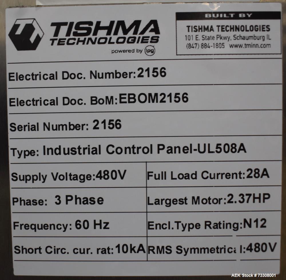 Tishma Model Flex 7 (ROO-100) Premade Pouch Filler and Sealer W/ Weigh Right PMB4 L linear scale